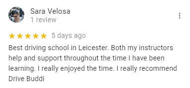 Best driving school in Leicester. Both my instructors help and support throughout the time I have been learning. I really enjoyed the time. I really recommend Drive Buddi